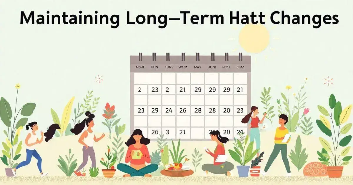 Maintaining Long-Term Habit Changes